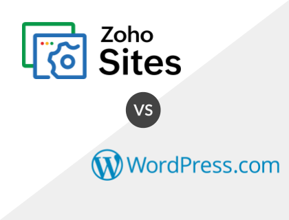 Zoho Sites vs. Wordpress.com