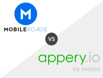 Mobile Roadie vs. Appery.io
